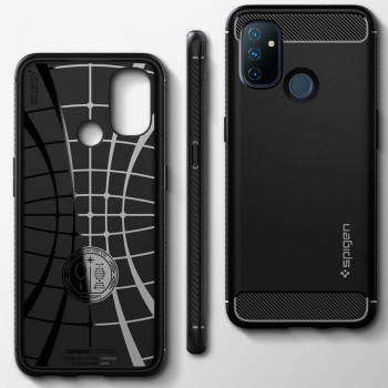 Spigen rugged armor guminis dėklas (Oneplus Nord N100) Spigen rugged armor guminis dėklas (Oneplus Nord N100)
